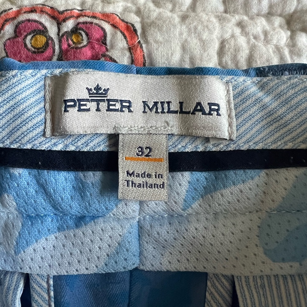 Peter Millar Light Blue Patterned Shorts - image 3